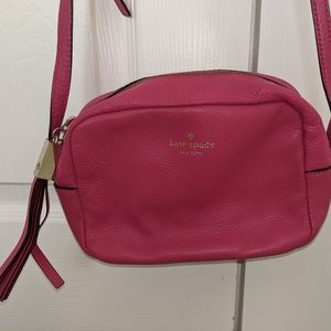 Kate Spade Pink Leather Crossbody Purse